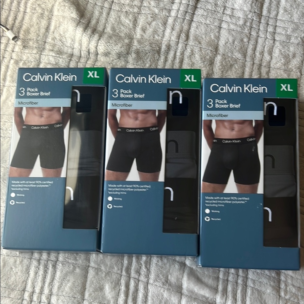 Calvin Klein Black Boxer Briefs Premium Comfort